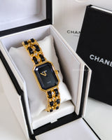 Chanel Vintage Premiere Watch 1987 Size L | 24K Gold Hardware-back