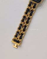 Chanel Vintage Premiere Watch 1987 Size M | 24K Gold Hardware-front1