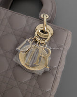 My ABC Lady Dior Small | Grey Lambskin Light Gold Hardware