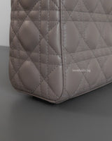 My ABC Lady Dior Small | Grey Lambskin Light Gold Hardware