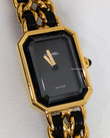 Chanel Vintage Premiere Watch 1987 Size L | 24K Gold Hardware-front