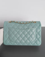 Classic Flap Small | 20C Tiffany Blue Caviar Light Gold Hardware