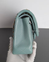 Classic Flap Small | 20C Tiffany Blue Caviar Light Gold Hardware