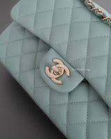 Classic Flap Small | 20C Tiffany Blue Caviar Light Gold Hardware