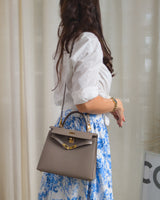 Hermes Kelly Sellier 25 | 81 Gris Tourterelle Epsom Gold Hardware-model