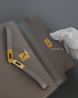 Hermes Kelly Sellier 25 | 81 Gris Tourterelle Epsom Gold Hardware-details