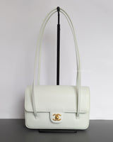 Chanel Small Preppy Coco | 26S Light Blue Caviar Brushed Gold Hardware-front1