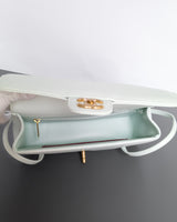 Chanel Small Preppy Coco | 26S Light Blue Caviar Brushed Gold Hardware-details