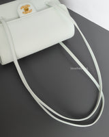 Chanel Small Preppy Coco | 26S Light Blue Caviar Brushed Gold Hardware-details
