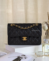 Chanel Classic Flap Small | Black Caviar Gold Hardware-front