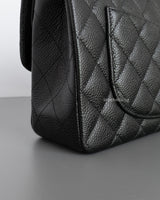 Chanel Classic Flap Small | Black Caviar Gold Hardware-details