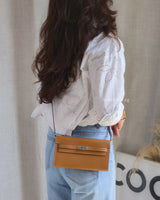 Hermes Kelly To Go Gold Epsom Palladium Hardware-model