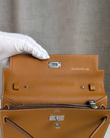 Hermes Kelly To Go Gold Epsom Palladium Hardware-details