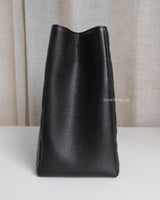 Chanel GST Grand Shopping Tote Black Caviar Gold Hardware-side