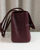 Chanel Maxi Flap 32cm | Dark Burgundy Caviar Gold Hardware-details
