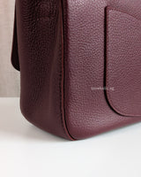 Chanel Maxi Flap 32cm | Dark Burgundy Caviar Gold Hardware-details