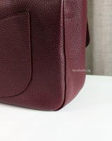 Chanel Maxi Flap 32cm | Dark Burgundy Caviar Gold Hardware-details