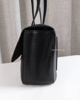 Chanel Maxi Flap 32cm | Black Caviar Silver Hardware-details