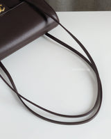 Chanel Preppy Coco Small | 26P Brown Caviar Gold Hardware-details