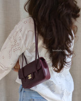 Chanel Preppy Coco Mini | 26S Burgundy Caviar Gold Hardware-model