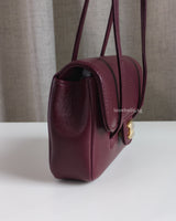 Chanel Preppy Coco Mini | 26S Burgundy Caviar Gold Hardware-side