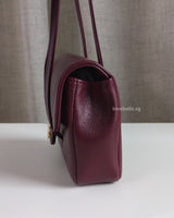 Chanel Preppy Coco Mini | 26S Burgundy Caviar Gold Hardware-details