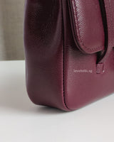 Chanel Preppy Coco Mini | 26S Burgundy Caviar Gold Hardware-details