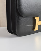Hermes Constance 24 | Black Epsom Gold Hardware-details