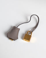Hermes Kelly 28 | Gris Asphalte M8 Togo Gold Hardware-details