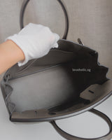 Hermes Birkin Retourne 30 | Etain Taurillon Clemence Palladium Hardware-details