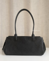 Chanel Small Shopping Tote | Black Caviar Gold Hardware-back