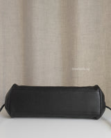 Chanel Small Shopping Tote | Black Caviar Gold Hardware-details