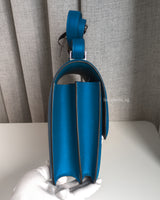 Hermes Constance 24 | T7 Blue Hydra Epsom Palladium Hardware-side