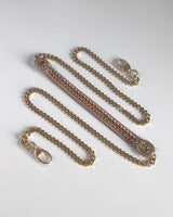Dior Lady Dior Mini | Blush Lambskin Light Gold Hardware-details