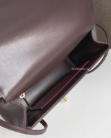 Chanel Preppy Coco Small | 26P Brown Caviar Brushed Gold Hardware-details