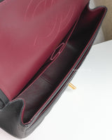 Chanel Classic Flap Jumbo | Black Caviar Gold Hardware-details