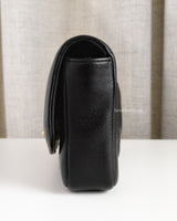 Chanel Diana Reissue Small | Black Lambskin Brushed Gold Hardware-details
