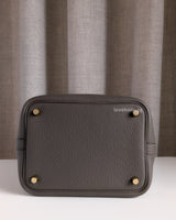 Hermes Picotin Lock 18 Etain Taurillon Clemence Gold Hardware-details