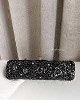Chanel Classic Flap Mini Rectangle | 24K Crystal Strass Silver Hardware-details