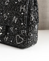 Chanel Classic Flap Mini Rectangle | 24K Crystal Strass Silver Hardware-details