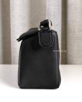 Loewe Mini Puzzle Black Calfskin Silver Hardware-details