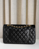 Chanel Classic Flap Medium | Black Caviar Gold Hardware-back