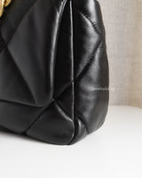 Chanel Chanel 19 Small | Black Lambskin Multicolored Hardware-details