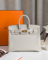 Hermes Birkin Retourne 25 | Beton Togo Gold Hardware-front