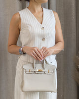 Hermes Birkin Retourne 25 | Beton Togo Gold Hardware-model