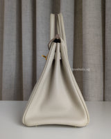 Hermes Birkin Retourne 25 | Beton Togo Gold Hardware-details