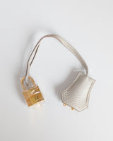 Hermes Birkin Retourne 25 | Beton Togo Gold Hardware-details