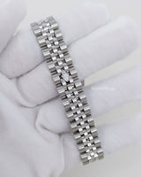 Rolex DateJust 26mm 179174 | with Silver Dial, 18K White Gold Fluted Bezel and Stainless Steel Jubilee Link Bracelet -front1