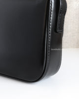 Celine Triomphe Shoulder Bag Black Shiny Calfskin Gold Hardware-details
