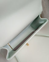 Chanel Small Preppy Coco | 26S Light Blue Caviar Brushed Gold Hardware-details